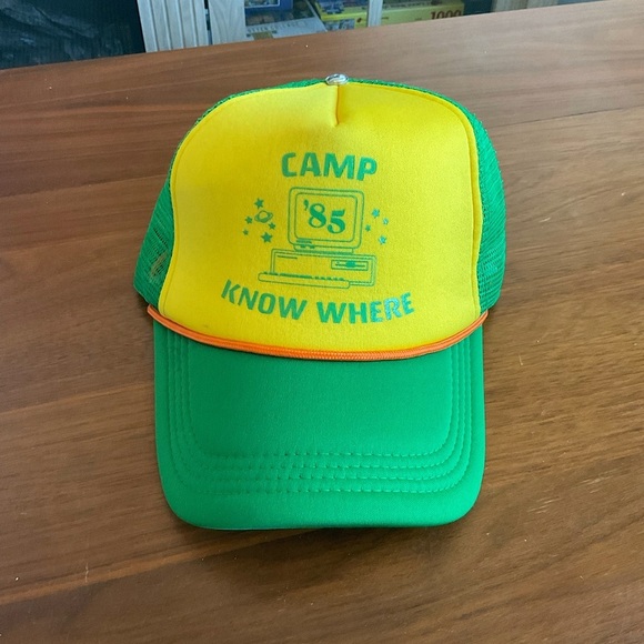 Other - Green and Yellow Camp Know Where Trucker Hat 85